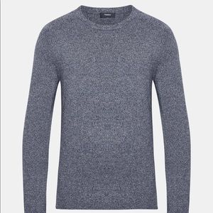Theory Men’s Valles Crew sweater grey NWT Large